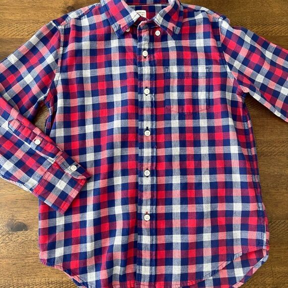 CREWCUTS - Button Down Plaid Shirt - Picture 1 of 2